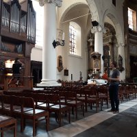 Orgelbespeling door Caroline Deslée en Joachim David.
