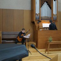 Wouter Moerman en Stan Van Rompay. Gent, Protestantse kerk Brabantdam.