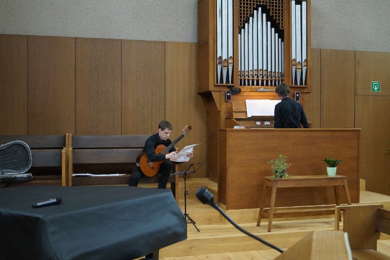 Wouter Moerman en Stan Van Rompay. Gent, Protestantse kerk Brabantdam.