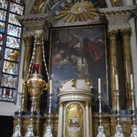 Kalken, Sint-Dionysiuskerk. Een kopie naar PP Rubens' Aanbidding der Drie Koningen.